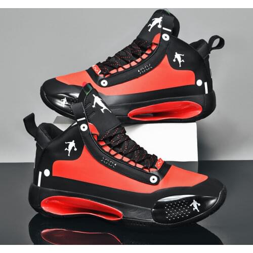 Basketball Shoes for Men Lace-Up High Top Sneakers Mens Retro Basketball Shoes Breathable Trend Men Sneakers Walking Shoes