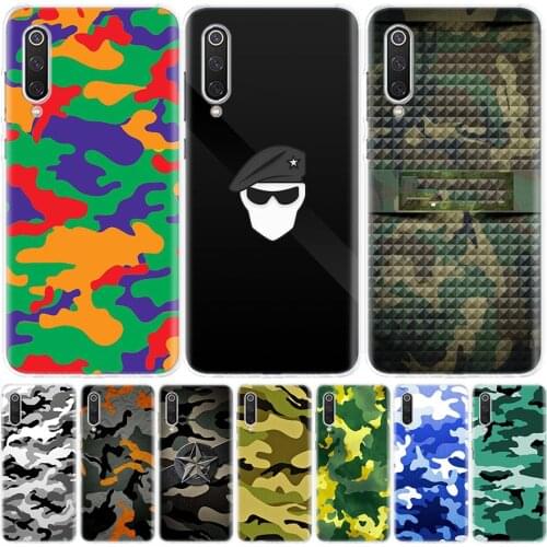 Camouflage Camo military Army Phone Case for Xiaomi Note 10 Mi 11 9 8 CC9 5X 6X A1 A2 A3 9T 10T Lite Pro Poco F1 X3 NFC F3 Cover