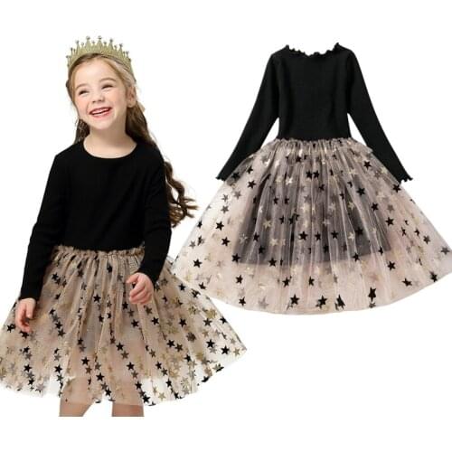 Winter Clothes for Kids Clothes Girls Dresses Tutu Mesh Vestidos Children Birthday Prom Dress 3 6 8 Years Girls Causal Costumes