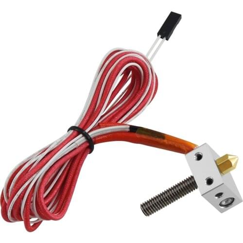 DIY Hotend Kit Nozzle MK8 Extruder Throat Heater 1.75mm 0.4mm Extruder Heater Block For Anet A2 A8 3D Printer Parts Universal