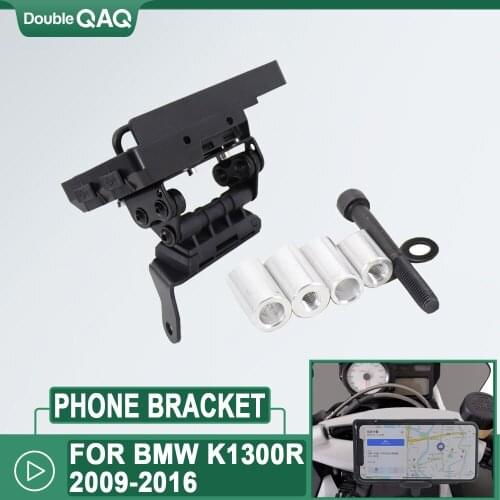 For BMW K1300R 2009-2016 Motorcycle Mobile Phone Holder GPS Stand Bracket K 1300 R 2015 2014 2013