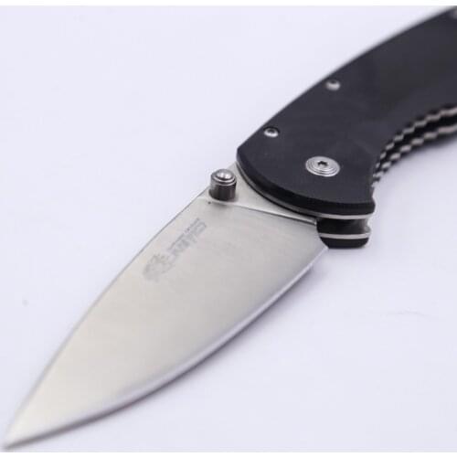 G10 handle 7CR15 stainless steel folding knife tactical pocket knife camping lifesaving EDC knife outdoor multi-tool
