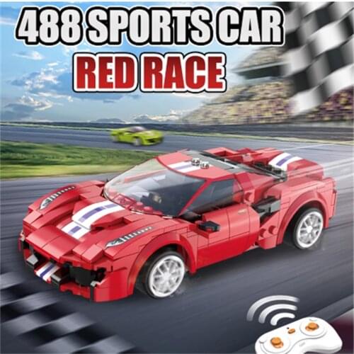 Remote Control Racing Car Compatible MOC Building Blocks Technical RC Super Sports Car Bricks Children Boys Gifts Toys