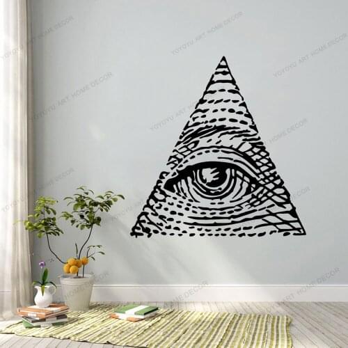 Artist Art Room Studio Pyramid Eye Wall Decal Decor Vinyl Window Stickers Bedroom Retro Atelier Interior Ornament Mural CX1053