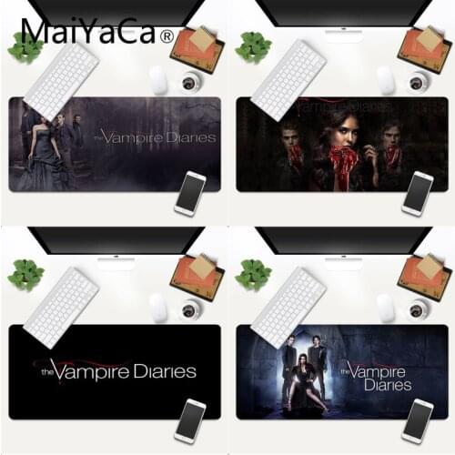 The Vampire Diaries Gaming Mousepad gamer play mats XXL Mouse Pad anime Laptop Desk Mat pc gamer completo for world of warcraft