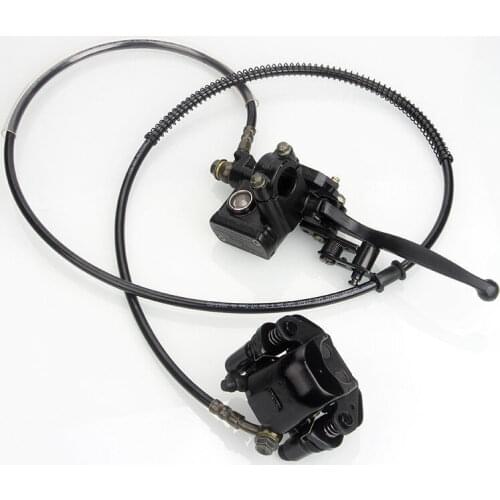 ATV Quad Rear Hand Brake Assembly Master Cylinder Caliper Pads 50 90 110 125cc