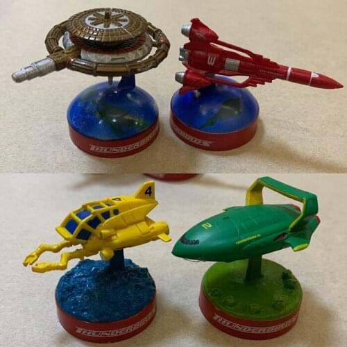 Pvc figure model of Thuundderbbird specialattack team spaceship 4pcs/set