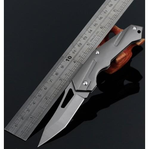 Survival Knife, Mini Portable Edc Tool, Stainless Steel Folding Knife, Sharp and Durable, Cut Rope, Open Bag, Cut Fruit