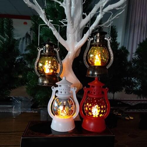 Christmas Decorations For Home Lantern Led Candle Tea light Candles Xmas Tree Ornaments Santa Claus Elk Lamp Kerst New Year Gift
