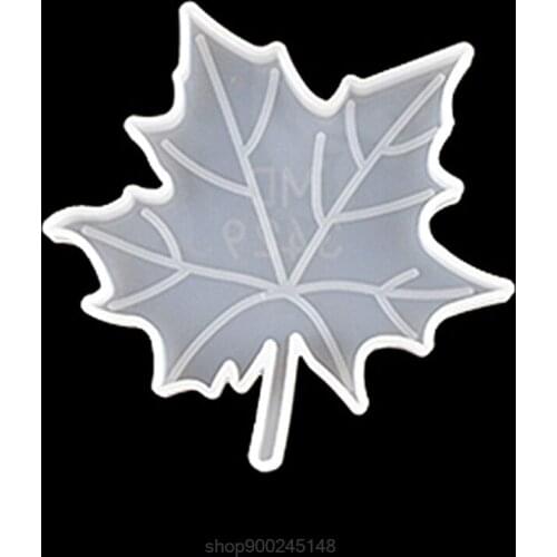 Leaves Coaster Silicone Resin Mold Tropical Maple Leaf Mold for Casting with Resin Concrete DIY Art Crafts O28 20 Dropshipping