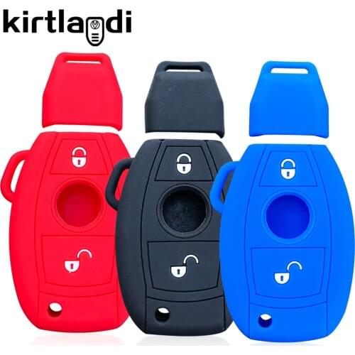 Silicone Remote Key Case Cover Key Case Protective Fob Shell Holder for Mercedes Benz A B R G Class GLK GLA W204 W251 W463 W176