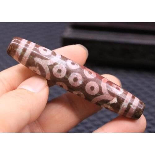 Treasure Magic LKbrother Top Quality energy Magic Power Tibetan Old agate 21 eye Totem dZi Bead 80mm TTT