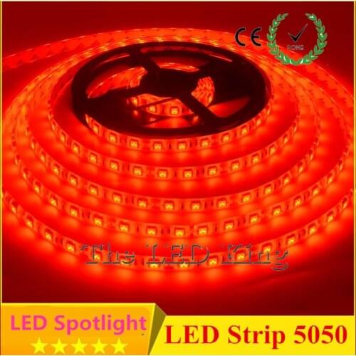 5M or 10M /Pack 2835 SMD More Brighter Than 3528 5050 SMD LED Strip light DC 12V 60LEDs/M Indoor Decorative Tape White Blue Red