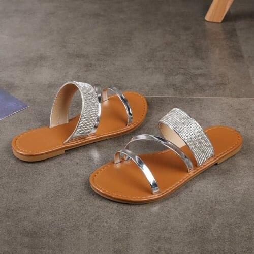 2021 new slippers women 2021 new ladies beach slippers large size 40 41 42 43 w078