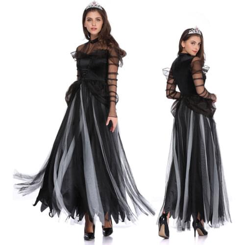 Halloween Womens Black Swan Dress Cosplay Fancy Dress Cosplay Outfit Carnival Costume SM1905