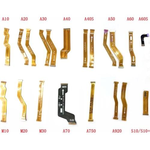 10PCS For Samsung Galaxy M10 M20 M30 A10 A20 A30 A40 A50 A60 A70 A40S A750 A920 Main board Motherboard LCD Display Flex Cable