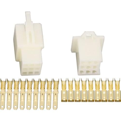 100 Sets 2.8mm Connectors 9 Pin DJ7091A-2.8 Electrical Wire Plug Male and female Automobile Lighting Adapter Connector