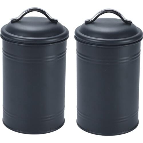 2Pcs Seal Storage Jar Desktop Storage Bottle Home Organizer Coffee Sugar Tea Container Multifunction Storage Tank Kitchen Food C