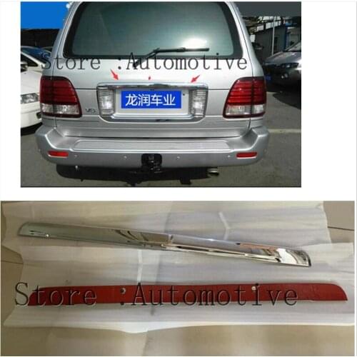 2003-2007 For Lexus LX470 Car Auto Rear License ABS Chrome Tail Door Trim