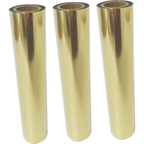3 Rolls Gold Hot Foil For LY400A/LY400B/LY400C Printer Universal Gold Foil / Ribbon