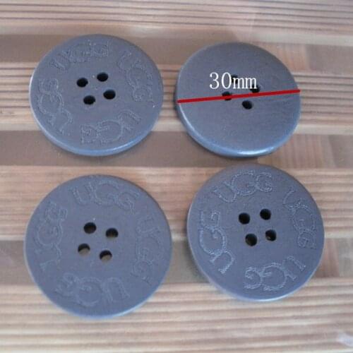 Free shipping,30pcs,4 hole round vintage wooden buttons for carft,30mm button for snow boots,bulk sewing buttons wood-3