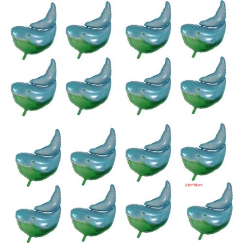 50pcs Big Blue Ocean Animal Dolphin Fish Balloons Holiday Birthday Party Decoration Baby Shower Air Globos Inflatable Kids Toys
