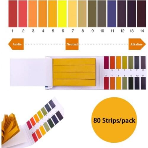 80 Strips/pack PH 1-14 Litmus Paper Full PH Tester Papers Convenient Universal Indicator Paper Test For Water Aquarium