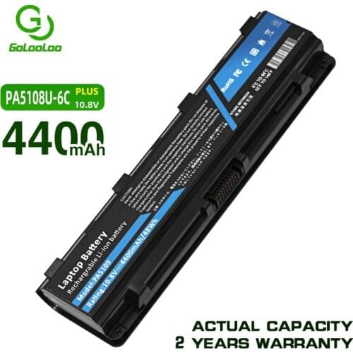 Golooloo 4400mAh PA5109 PA5108U-1BRS laptop battery for Toshiba PA5109U-1BRS C40 C45 C50 C50D C50T C55DT C70 C70S C75 C7