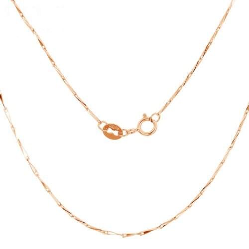 Au750 18K Rose Gold Necklace Perfect chain Necklace 16 INCH 1.5-2g