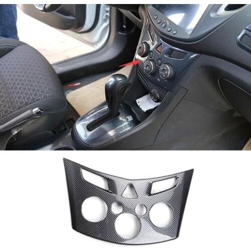 Car Central Console Air Condition Adjust Switch Knob Panel Decoration Cover Bezel Frame Trim Styling For Chevrolet Trax 14-16