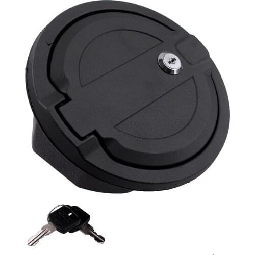Black Car ABS Anti-theft Locking Gas Fuel Tank Cap Cover Lid Fit For Jeep Wrangler JL JLU 2018 2019 2020 2021