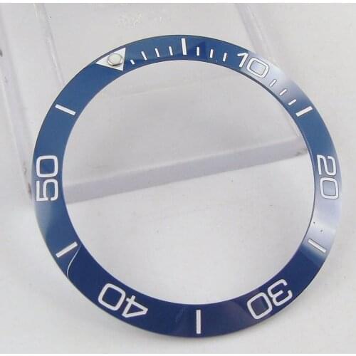 38mm Blue Watch Bezel Insert For 40mm Mens Watch Face Inner Diameter 30.6mm Watches Replacement Accessories