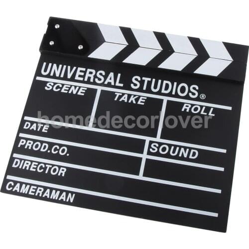 Wooden Hollywood Film Directors Clapper Board Clapper Action Board 20CM X 18CM