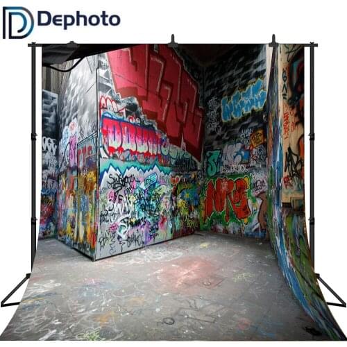 Dephoto Graffiti Photography Background Children Photography Backdrop Digital Print Photo Backdrops for photo studio props
