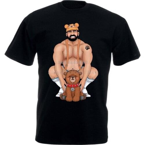 Daddy Bear Gay T Shirt For Men Plus Size Cotton Team Tee Shirt 4Xl 5Xl 6Xl Camiseta 010138