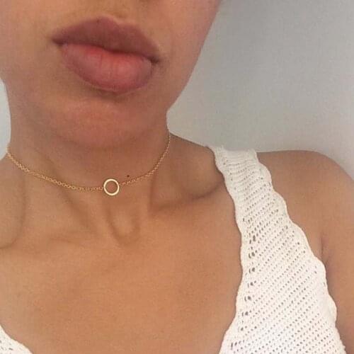 Dainty Gold Choker - Karma Necklace - Bohemian Jewelry - Gifts for Her