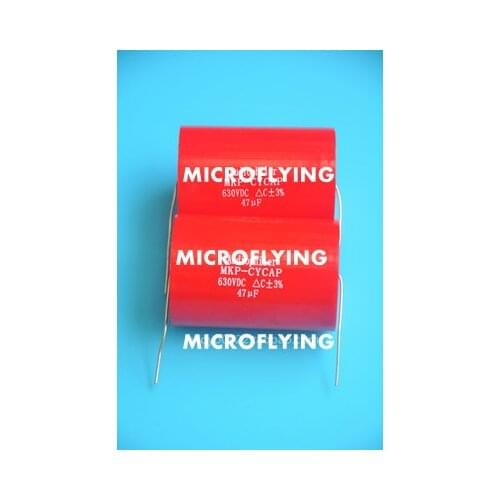 MICROFLINY1Pcs Audiophiler Axial MKP 47UF 630VDC HIFI DIY audio grade capacitor for tube guitar amps