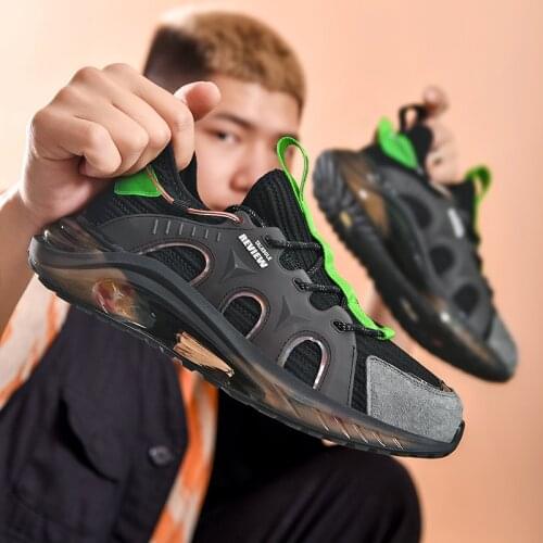 Fashion Platform Sneakers Men High-quality Running Shoes Comfortable Outdoor Non-slip Sports Shoes Rubber Hard-Wearing Men Shoes