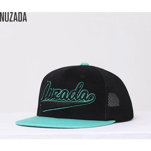 2019 NEW NUZADA Original Men Women Hip Hop Cap Dimensional Embroidery Cotton Mesh Hats Spring Summer Breathable Mesh Couple Caps