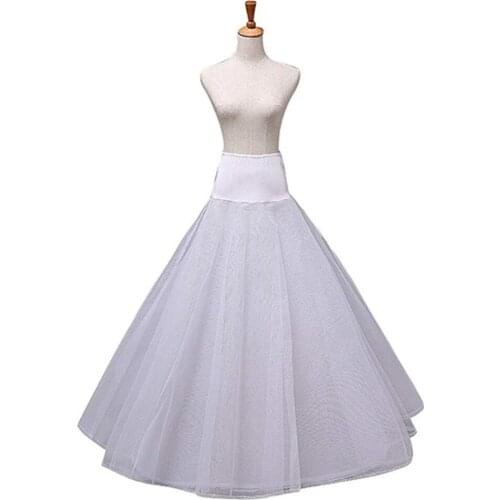 2018 New Arrives 100% High Quality A Line Tulle Wedding Bridal Petticoat Underskirt Crinolines for Wedding Dress