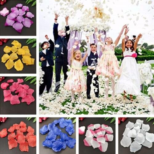 Wholesale 5*5cm Rose Petals For Wedding Decoration,Rose Petals Flower Leaves,Party Event Wedding Supplies Favor 6Z