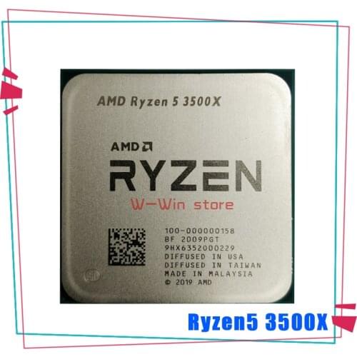 AMD Ryzen 5 3500X R5 3500X 3.6 GHz Six-Core Six-Thread CPU Processor 7NM 65W L3=32M 100-000000158 Socket AM4