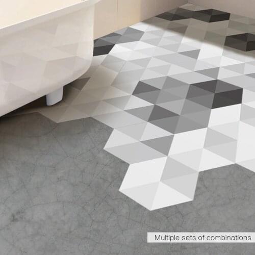 Funlife Self Adhesive Floor Tile Sticker Waterproof Bathroom Kitchen Home Decor Modern,Non Silp Floor Vinyl Living Room Entrance