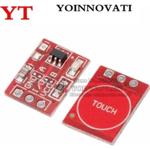 10pcs TTP223 Touch Key Switch Module Touching Button Capacitive Switches Self-Locking/No-Locking Capacitive Switches