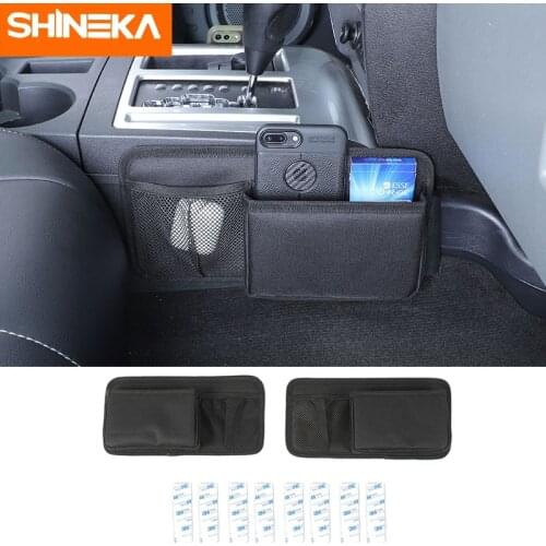 SHINEKA Stowing Tidying For Dodge Nitro 2007-2012 Car Gear Shift Storage Bag Organizer Accessories For Jeep Liberty 2007-2012