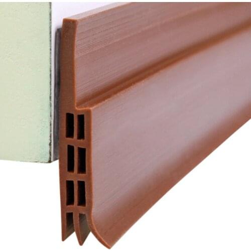 100cm Silicone Self-Adhesive Weather Stripping Under Door Draft Stopper Window Seal Strip 50mm Insulator Door Sweep Prevent