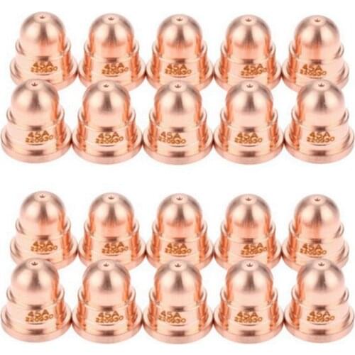 20 Pcs 45A Nozzle 220930 Nozzle for Plasma Cutting Torch Consumables Fine Cut Processes Welding & Soldering Supplies