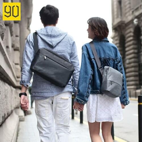 90FUN Urban Simple Messenger Bag Chest Pack Casual Minimalist Waterproof Couple Inclined Shoulder Satchel Backpack
