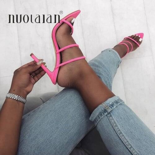 2019 Summer Brand Women Pumps Sexy High Heels sandals Casual Womens Shoes Peep Toe High Heels Party Wedding Shoes Woman