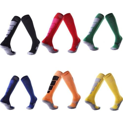 Adult Breathable Football Soccer Sports Training Compression Socks Stockings Men Sports High Tube Anti Slip Polyester Socks